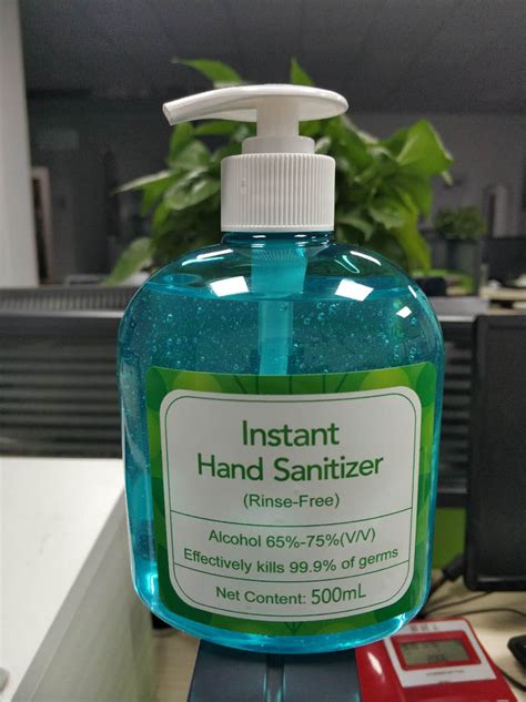 instant hand sanitizer   vv alcohol rinse  ml