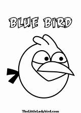 Pages Coloring Blue Things Getcolorings Getdrawings Angry Birds sketch template