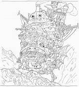 Moving Castle Coloring Howl Pages Clipartxtras Growth Drawing Divyajanani sketch template