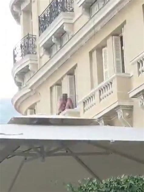 randy naked couple have sex on hotel balcony in monaco in