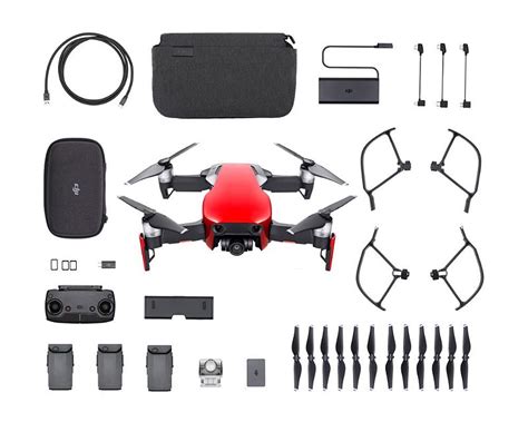 drone dji mavic air flame red fly  combo tecno drones  mais completa loja de drones