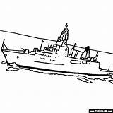 Coloring Frigate Pages Ship Sachsen Class Boat Battleship Sailboat Navy Speedboat Submarine Boats Thecolor sketch template