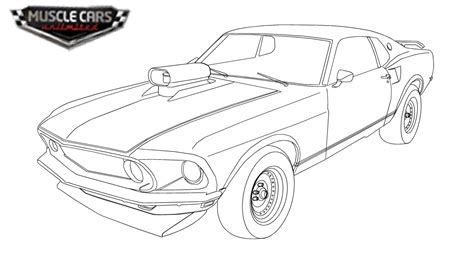chevelle muscle car coloring page