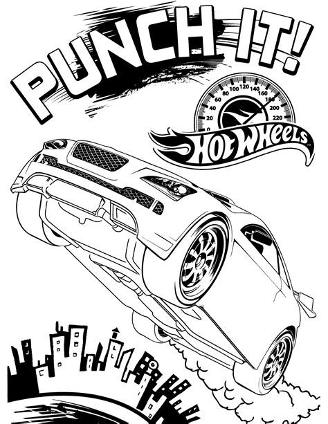 printable hot wheels coloring pages  kids