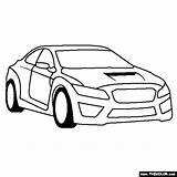 Subaru Wrx Sti sketch template