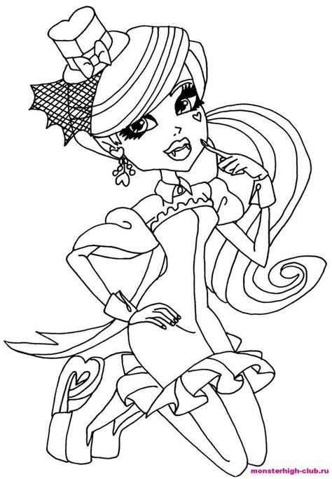monster high coloring pages  pinterest  pins monster coloring