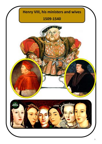 edexcel henry viii and his ministers teaching resources
