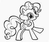 Pony Coloring Pages Pinkie Pie Little Divyajanani sketch template