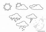 Meteo Simboli Atmosferico Lavoretticreativi Cartellone Lavoretti Meteorologia Bacheca sketch template