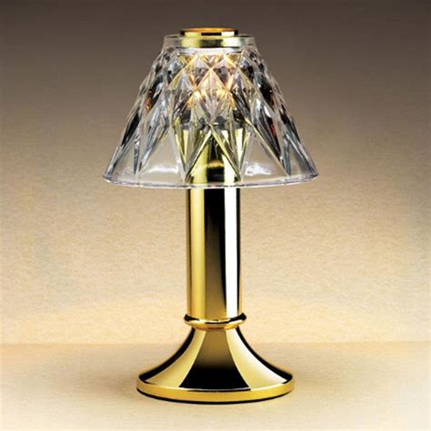 Sterno Products 85442 Table Lamp Glass Diamond Cut Clear Shade