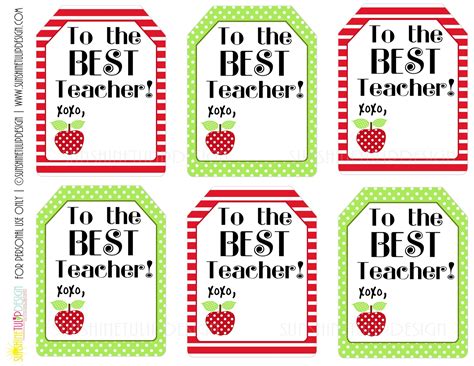 printable teacher appreciation gift tags   teacher gift tags