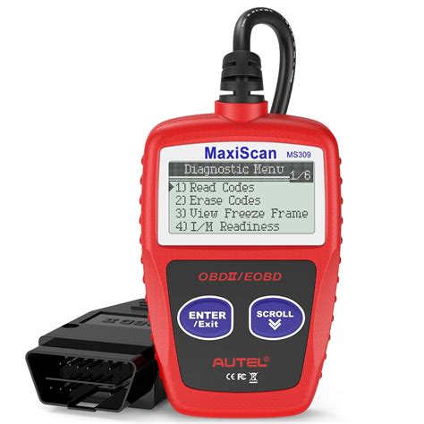 autel ms obd scanner car engine fault code reader check state emission monitor professional