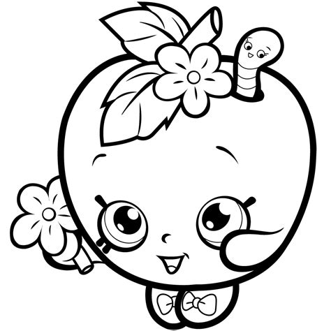 shopkins coloring pages  getdrawings