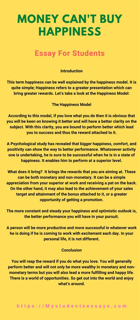 essay  money  buy happiness explained  examples