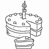 Birthday Candle Coloring Pages Kids Candles Netart Print Color Getdrawings Getcolorings sketch template