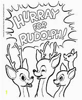 Rudolph Coloring Santa Pages Reindeer Other Divyajanani sketch template