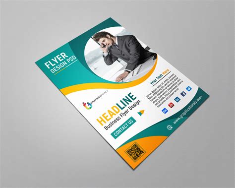 business flyer template design psd graphicsfamily
