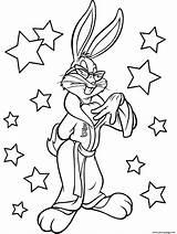 Bunny Coloring Looney Pages Toons Printable Bug Color Print sketch template