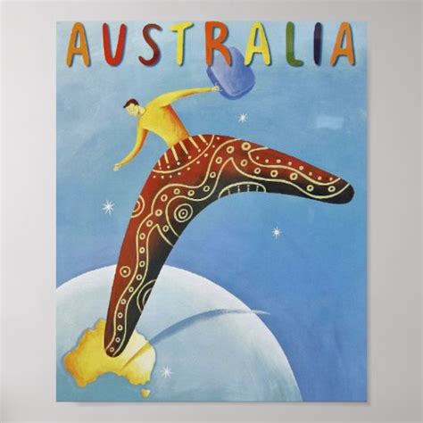 australia travel poster zazzle