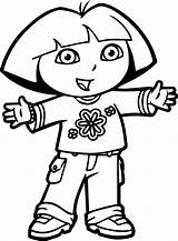 Coloring Dora Flower Shirt Pages Wecoloringpage Choose Board sketch template