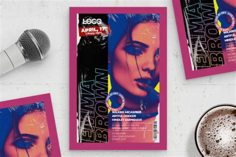 abstract nightclub flyer template psd brandpacks