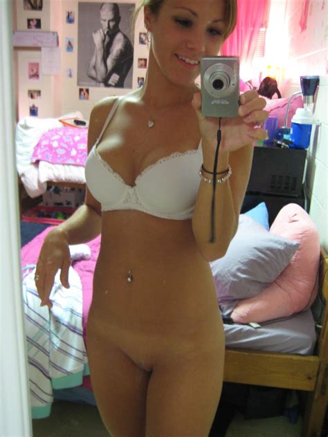 Self Pic She S Wearing Nothing But A Bra And A Smile