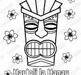 Tiki Coloring Pages Getcolorings Color sketch template