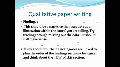 hayter mark writing qualitative research papers  international