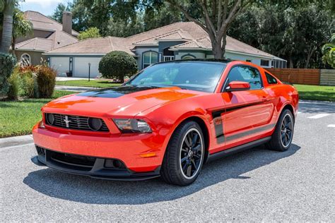 ford mustang boss    stunner  competition orange    miles autoevolution