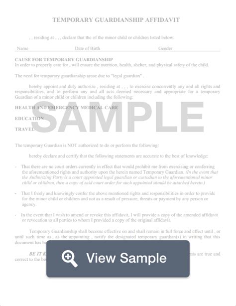 Guardianship Forms Create And Download For Free Pdf