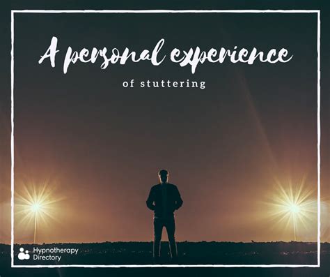 personal experience  stuttering hypnotherapy directory