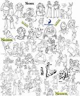Designlooter Shrek sketch template