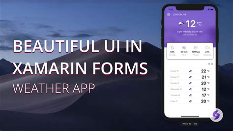 create beautiful user interface  xamarin forms weather app