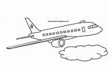 Pesawat Terbang Mewarnai sketch template