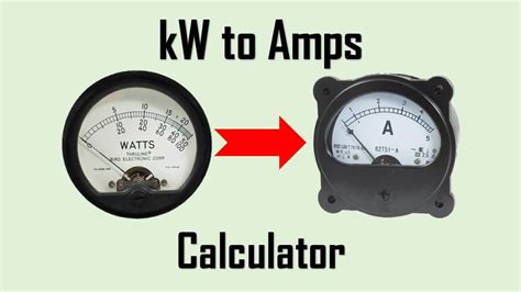 simple kw  amps conversion calculator  formula wira electrical