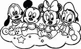 Mickey Coloring Pages Baby Friends Mouse Family Disney Printable Clubhouse Color Sheet Getcolorings Wecoloringpage Five Boy sketch template