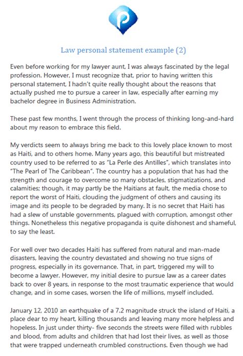 law school personal statement