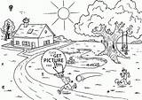 Coloring Garden Kids Pages Para Dibujos Comments Summer Tablero Seleccionar sketch template