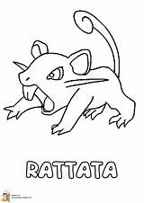Rattata Ratata Pikachu Pinto Colorier Estudiando Jedessine Colouring Television Shc Ligne sketch template