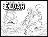 Bible Elijah Prophet Sheets Carmel Gideon Baal Prophets Sellfy Christianity Kings sketch template