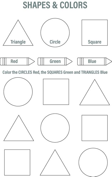 printable preschool worksheets colors printablee