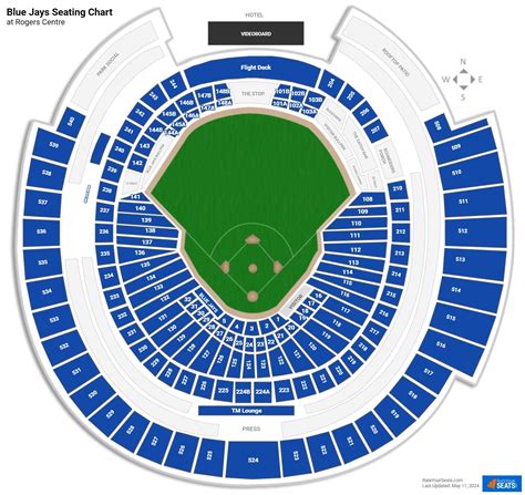 rogers centre seating charts rateyourseatscom