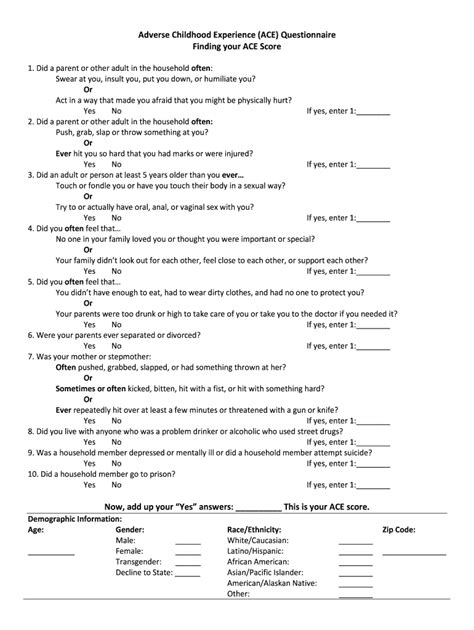 ace questionnaire form fill online printable fillable blank