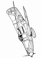 Coloring Pages Ww2 Plane Getcolorings Kids sketch template