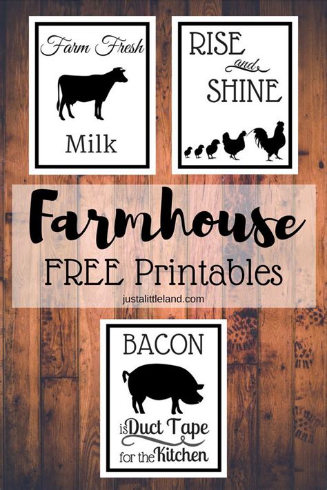 printable farmhouse signs