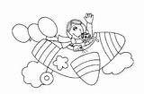 Coloring Pages Preschool Kindergarten Sailplane Airplanes sketch template