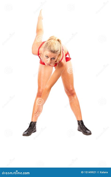 woman  workout stock image image  expression