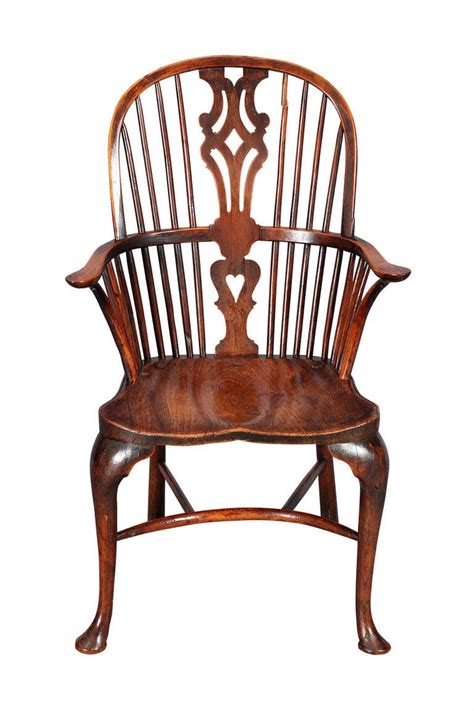 yew wood  elm windsor chair  cabriole legs  stdibs
