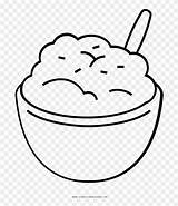 Mashed Potato Potatoes Coloring Pages Clipart sketch template