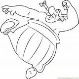 Obelix Coloringpages101 Asterix sketch template